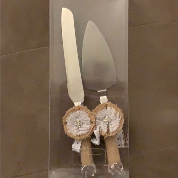 David Tutera Other Rustic Wedding Cake Knife And Server Poshmark